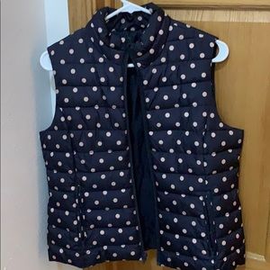 Ann Taylor Loft • polka dot vest